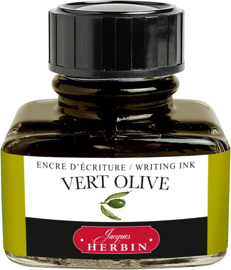 J.Herbin Schreibtinte, La Perle des Encres, Flakon 30ml - Olivgrün