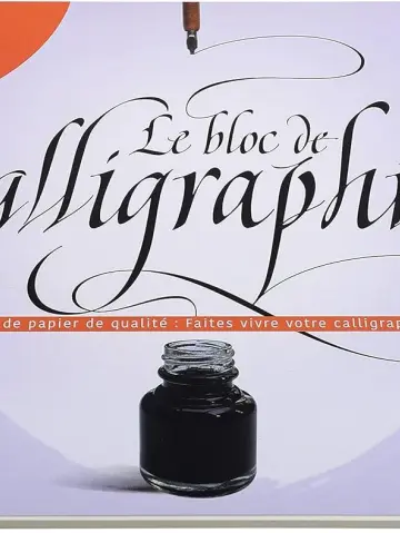 Brause Kalligrafieblock A4, 30 Blatt altweiß 125g - Creme