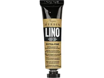 J.Herbin Extrafeine Linolfarbe, Tube 35ml - Schwarz