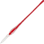 J.Herbin Gedrehte Glasfeder 18cm; Rot