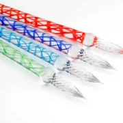 J.Herbin Gerade Glasfeder 16cm; Saphirblau