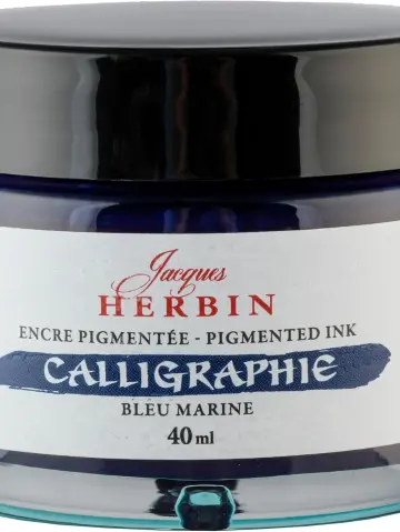 J.Herbin Pigmentierte Kalligrafietine 40ml - Marineblau