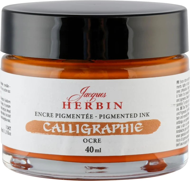 J.Herbin Pigmentierte Kalligrafietine 40ml - Ocker