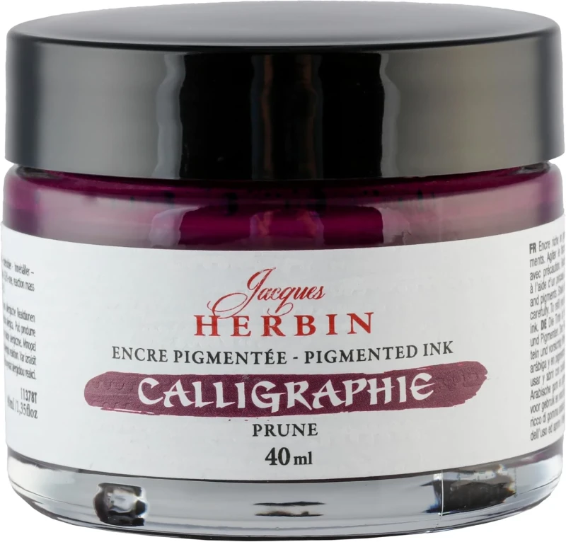 J.Herbin Pigmentierte Kalligrafietine 40ml - Pflaume