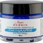 J.Herbin Pigmentierte Kalligrafietine 40ml - Elektrisches Blau
