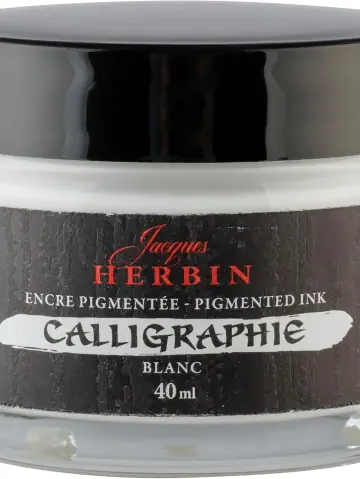 J.Herbin Pigmentierte Kalligrafietine 40ml - Weiss