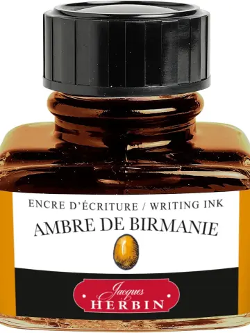 J.Herbin Schreibtinte, La Perle des Encres, Flakon 30ml - Bernsteinfarben