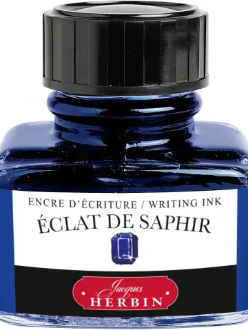 J.Herbin Schreibtinte, La Perle des Encres, Flakon 30ml - Saphirblau