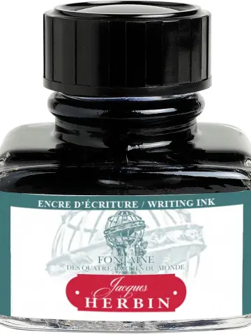 J.Herbin Schreibtinten, Les couleurs de Paris, Flakon 30ml - Blaugrün