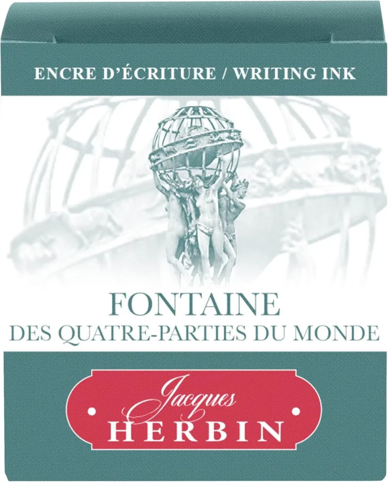 J.Herbin Schreibtinten, Les couleurs de Paris, Flakon 30ml - Blaugrün