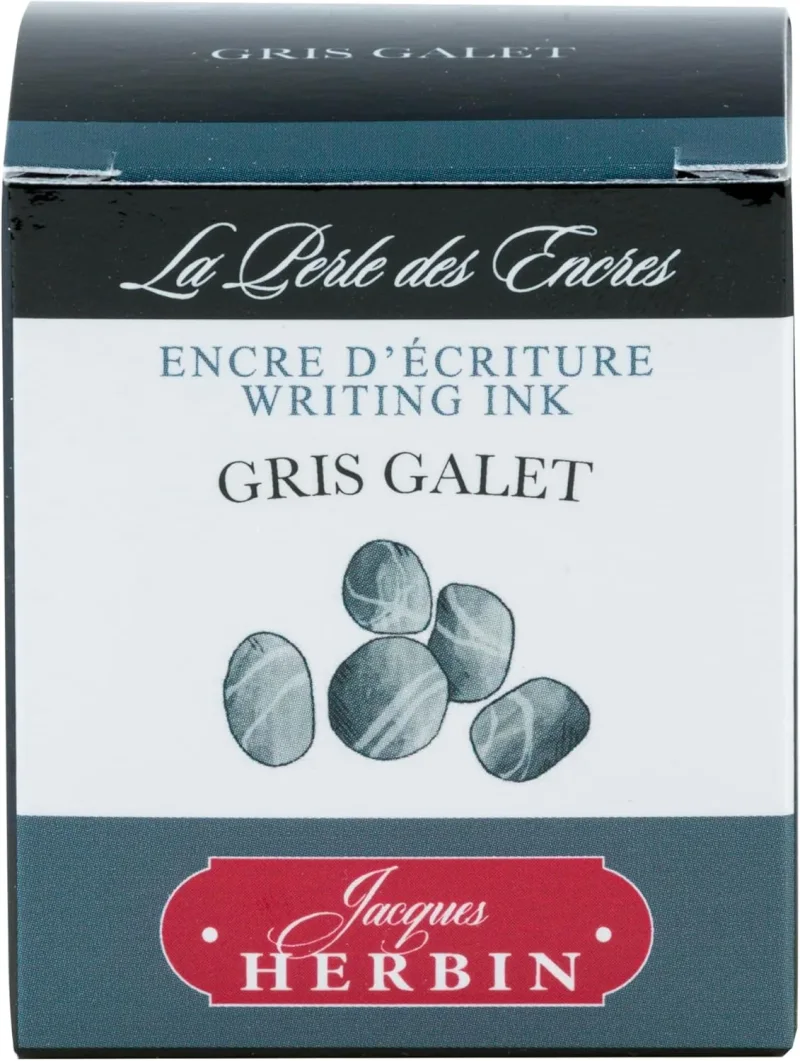 J.Herbin Schreibtinte, La Perle des Encres, Flakon 30ml - Steingrau