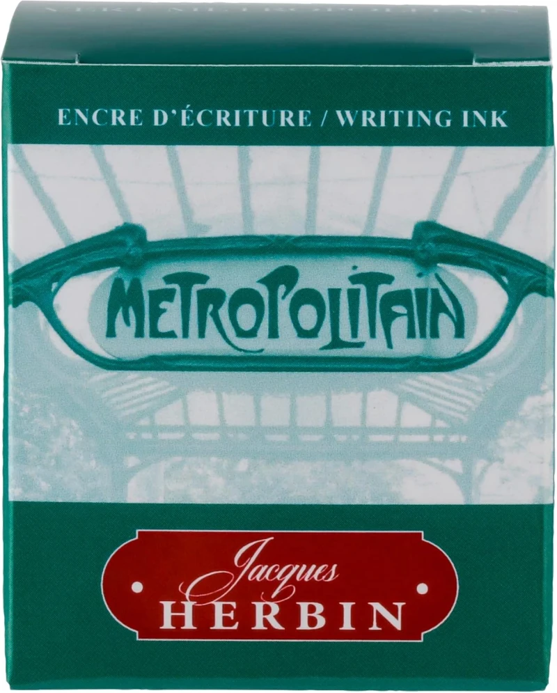 J.Herbin Schreibtinten, Les couleurs de Paris, Flakon 30ml - Dunkelgrün