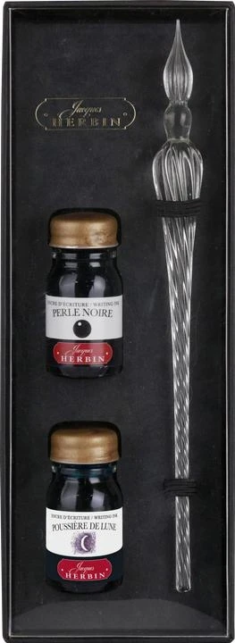 J.Herbin Tinten-und Glasfederset: Transparent
