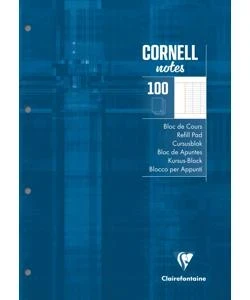 Kursus-Block CORNELL, A4, 100 Blatt Seyès/französische Lineatur 90g, 4-fach gelocht