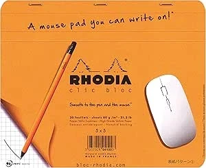 Rhodia Mousepad Bloc, 19x23cm, 30 Blätter kariert