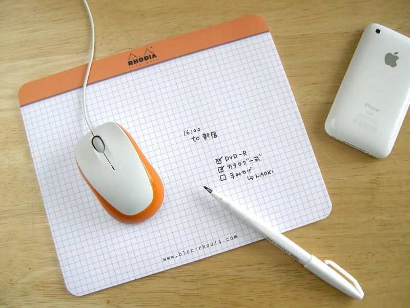 Rhodia Mousepad Bloc, 19x23cm, 30 Blätter kariert